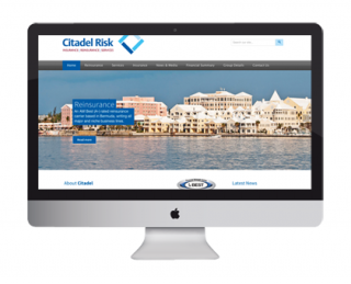 Citadel Risk Website, graphic design and marketing